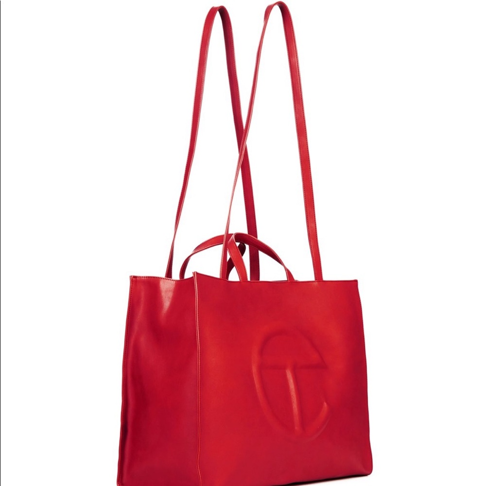 Telfar Large Red Shopping Bag